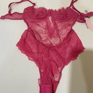 Victoria’s Secret Very Sexy Pink Lace Teddy